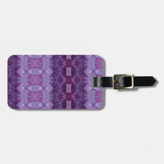 Étiquette À Bagage Lavenders Ikat Zen (Devant horizontal)