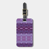 Étiquette À Bagage Lavenders Ikat Zen (Devant Vertical)