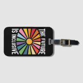 Étiquette À Bagage L'avenir est inclusif Rainbow Pride droits trans (Devant Horizontal)