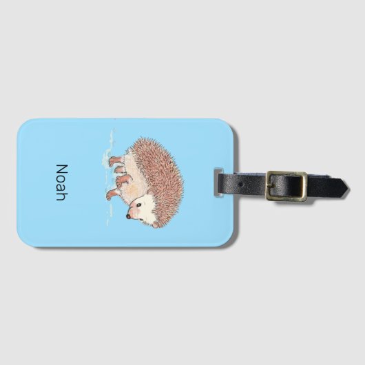 Étiquette À Bagage L'aventure de Hérisson (Devant Horizontal)