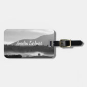 Étiquette À Bagage L'aventure personnalisée attend l'étiquette de (Devant horizontal)