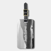 Étiquette À Bagage L'aventure personnalisée attend l'étiquette de (Devant Vertical)