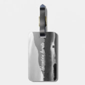 Étiquette À Bagage L'aventure personnalisée attend l'étiquette de (Dos Vertical)