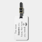 Étiquette À Bagage Lawyer humour (Devant Vertical)