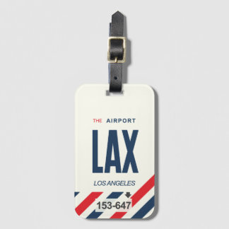 Étiquette À Bagage LAX Los Angeles porte-bagages