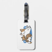 Étiquette À Bagage Laze Furr Days - Cute Lazy Cats Design (Dos Vertical)