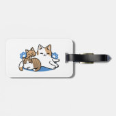 Étiquette À Bagage Laze Furr Days - Cute Lazy Cats Design (Dos horizontal)