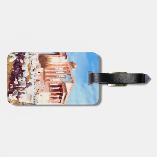 Étiquette À Bagage ldp Athènes - Acropole - Cecropie (Dos horizontal)