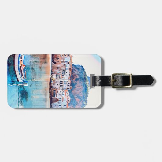 Étiquette À Bagage ldp CEFALÙ - Sicile - plage - panorama (Devant horizontal)