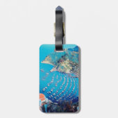 Étiquette À Bagage ldp PÈRE NOËL CATALINA Island - Californie - port (Dos Vertical)