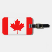 Étiquette À Bagage Le bagage canadien de drapeau étiquette pour des (Devant horizontal)