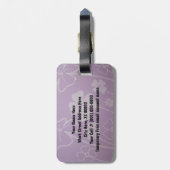 Étiquette À Bagage Le bagage vivant de rire d'amour étiquette des (Dos Vertical)