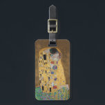 Étiquette À Bagage Le baiser (amoureux) Der Kuss par Gustav Klimt<br><div class="desc">Der Kuss (Liebespaar) Le baiser (amants) feuille d'huile et d'or sur toile,  tableau du peintre symboliste autrichien Gustav Klimt. L'oeuvre la plus populaire de Klimt. Datée de 1908 (terminée en 1909).</div>