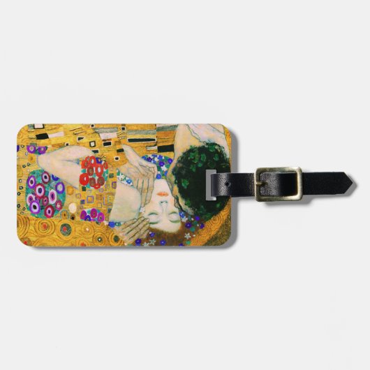 Étiquette À Bagage Le Baiser de Gustav Klimt (Devant horizontal)