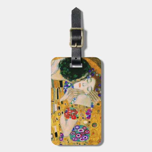 Étiquette À Bagage Le Baiser de Gustav Klimt (Devant Vertical)