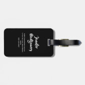 Étiquette À Bagage Le Bambou vert Stalks Photographie de la nature (Dos horizontal)