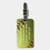 Étiquette À Bagage Le base-ball jaune simple (Devant Vertical)