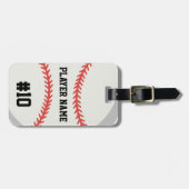 Étiquette À Bagage Le baseball (Devant horizontal)