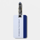 Étiquette À Bagage Le bateau de croisière blanc a couvert des (Dos Vertical)