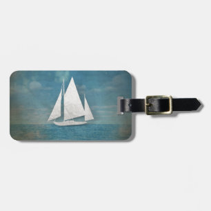 Étiquette À Bagage Le bateau de papier