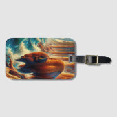 Étiquette À Bagage le bison majestueux est haut (Devant Horizontal)