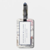 Étiquette À Bagage Le blanc cultivent (Dos Vertical)