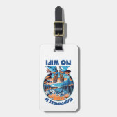 Étiquette À Bagage Le Bonheur N'Est Pas Une Source De Randonnée Wifi (Devant Vertical)