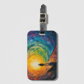 Étiquette À Bagage Le bord de la dimension (Devant Vertical)