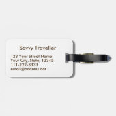 Étiquette À Bagage Le cadeau d'amant de dinosaure maintiennent le (Dos horizontal)