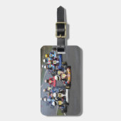 Étiquette À Bagage Le cadet d'arrivant vont karting la course de kart (Devant Vertical)