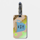 Étiquette À Bagage Le café est une nécessité (Dos Vertical)