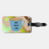 Étiquette À Bagage Le café est une nécessité (Dos horizontal)