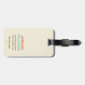 Étiquette À Bagage Le café Manly Mojo (Dos horizontal)