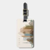 Étiquette À Bagage Le Caire, Egypte| Ville Skyline (Devant Vertical)