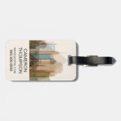 Étiquette À Bagage Le Caire, Egypte| Ville Skyline (Dos horizontal)