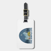 Étiquette À Bagage Le Camping Simple Life (Devant Vertical)