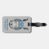 Étiquette À Bagage Le casse-cou de lapin | ajoutent votre nom (Dos horizontal)