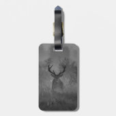 Étiquette À Bagage Le Cerf Dans La Mist (Dos Vertical)