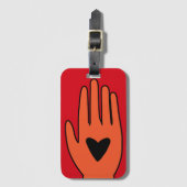 Étiquette À Bagage Le cessez-le-feu maintenant main la conception gra (Devant Vertical)