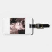 Étiquette À Bagage Le chat mauvais indique procèdent au (Devant horizontal)