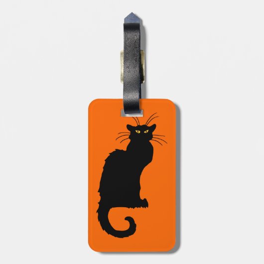 Étiquette À Bagage Le Chat Noir (Dos Vertical)