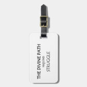 Étiquette À Bagage Le Chemin Divin Nécessite Une Lutte (Devant Vertical)