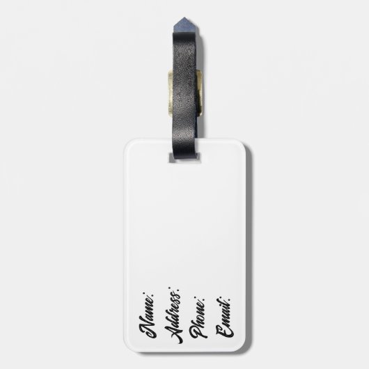 Étiquette À Bagage Le chêne d'Edvard Munch (Dos Vertical)