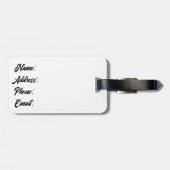 Étiquette À Bagage Le chêne d'Edvard Munch (Dos horizontal)