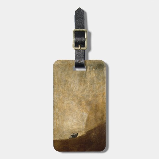 Étiquette À Bagage Le chien (Peintures noires) par Francisco Goya 182 (Devant Vertical)