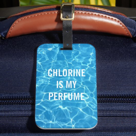 Étiquette À Bagage Le Chlorine Est Mon Parfum (Insitu Rectoal 2)