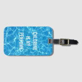 Étiquette À Bagage Le Chlorine Est Mon Parfum (Devant Horizontal)