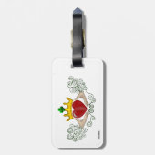 Étiquette À Bagage Le Claddagh (couleur complète) (Dos Vertical)