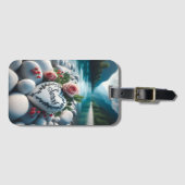 Étiquette À Bagage Le coeur de Sarah au bord de la rivière (Devant Horizontal)