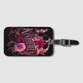 Étiquette À Bagage Le coeur floral de Kimberly (Devant Horizontal)